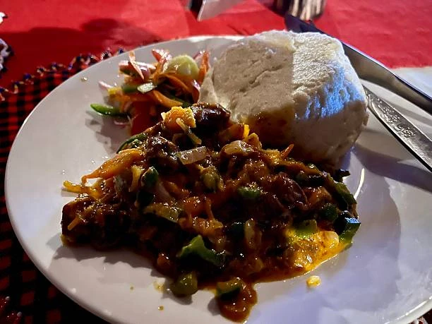Ugali with Beef