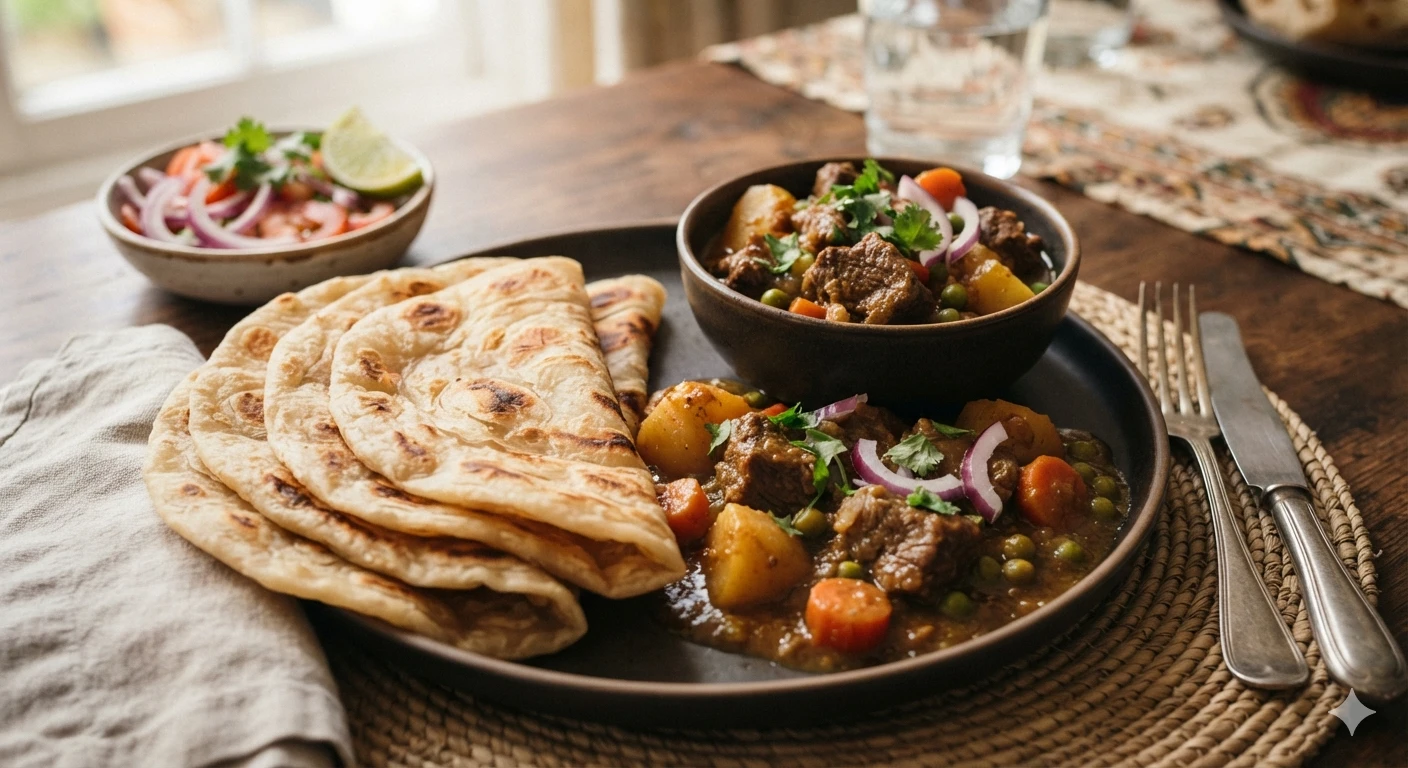 SOFT CHAPATIS & STEW